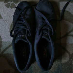 Men's Polo sneakers all black sz 12